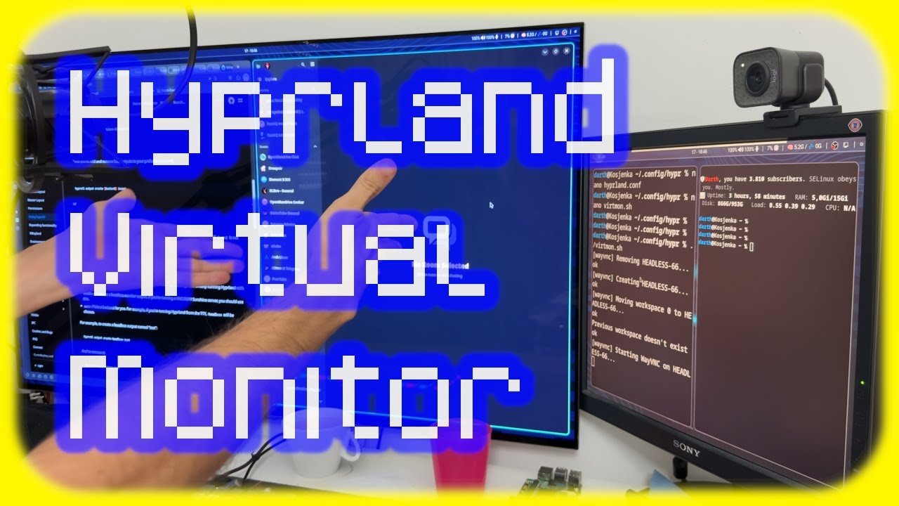 Use Any PC as a Second Monitor on Linux (Hyprland Virtual Display Guide)