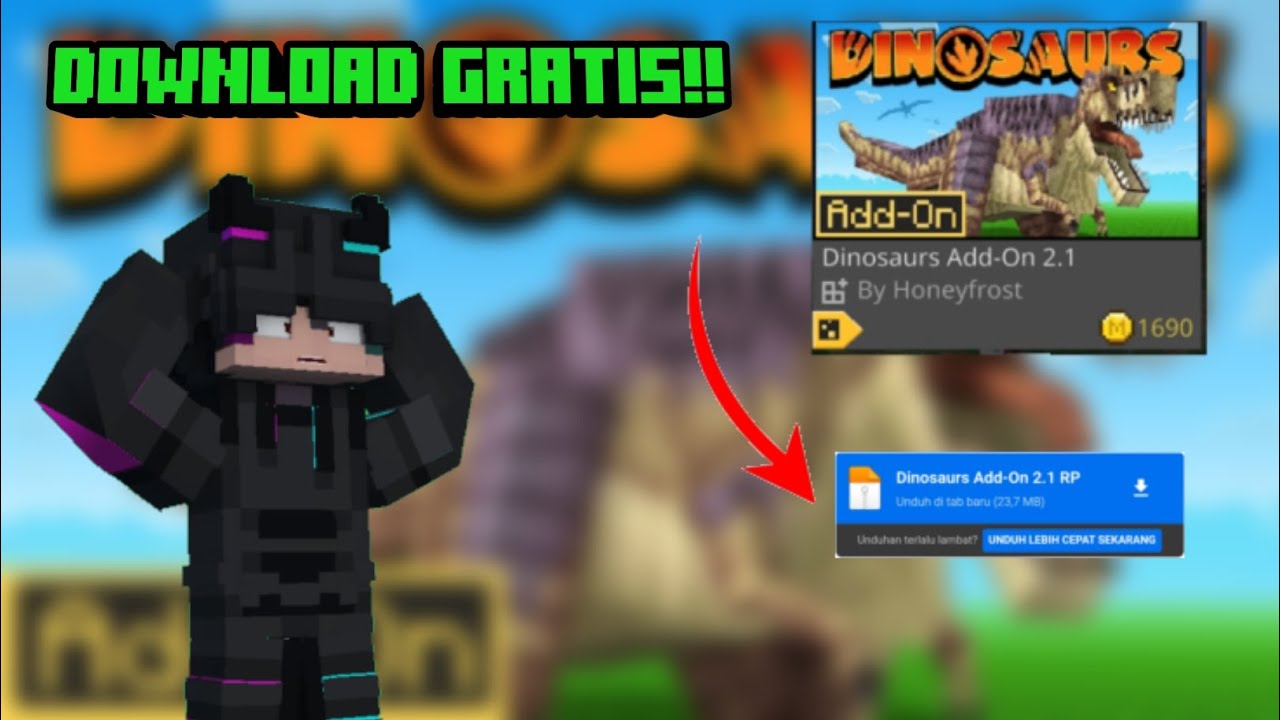 Dinosaurs Add-On 2.1 UPDATE!! Download Gratis Link Mediafire