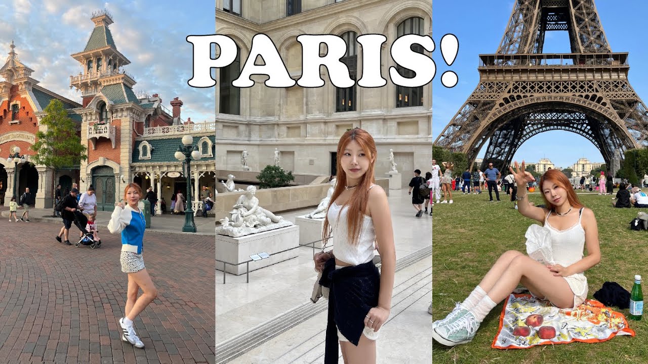 8년지기들과 파리🇫🇷 친절한 프랑스 사람들과 다이나믹했던 파리 여행 브이로그🎬 디즈니랜드, 루브르, 베르사유, 파리 맛집까지