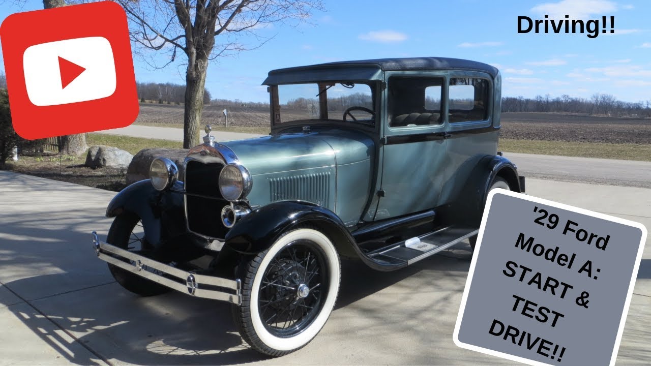 1929 Ford Model A Start Up & test drive!