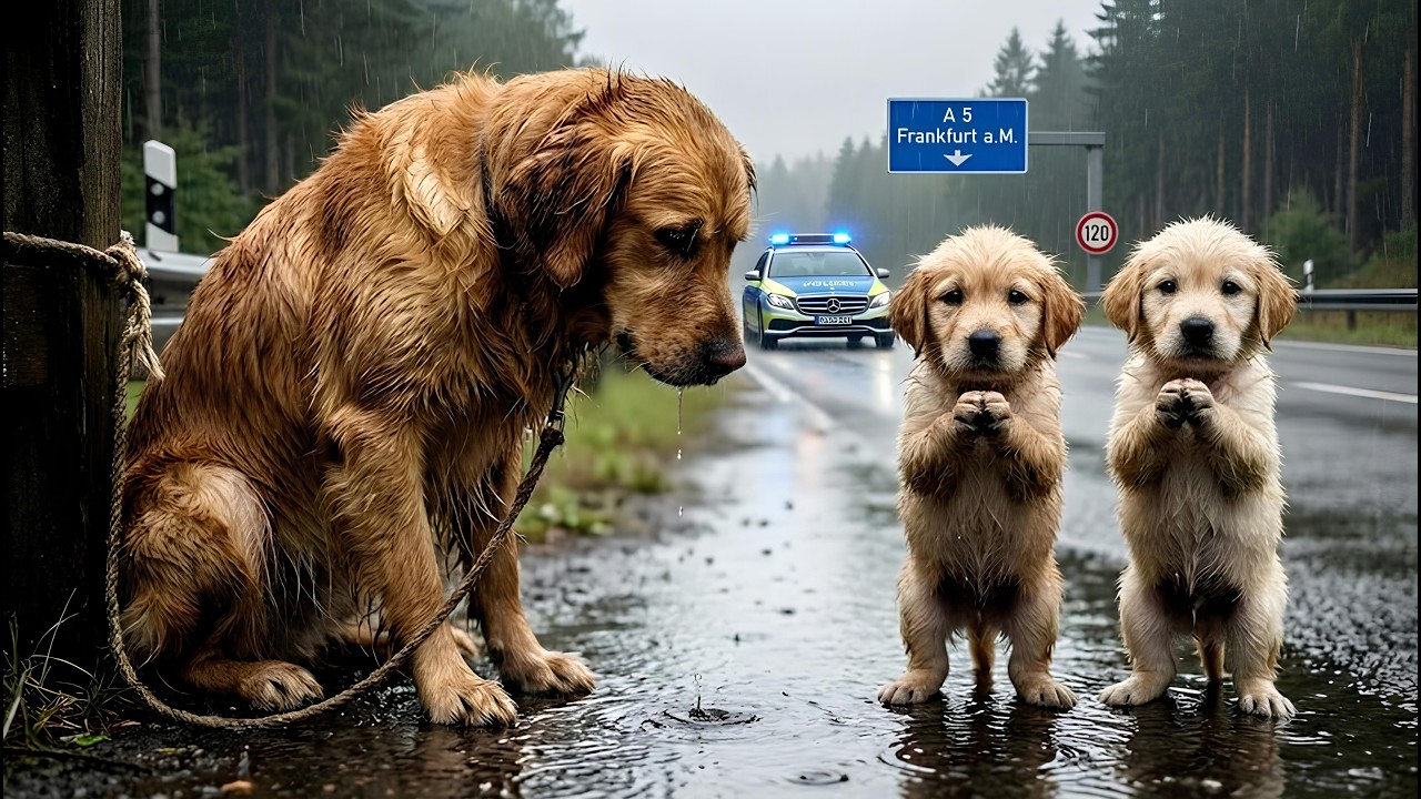 Mutterhund und Welpen an Straße ausgesetzt – was dann geschah, rührt zu Tränen!