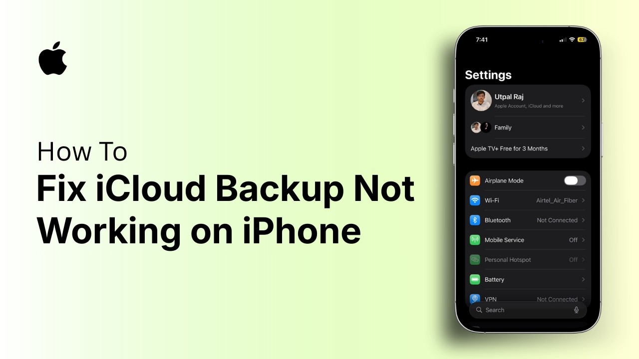How to Fix iCloud Backup Not Working on iPhone