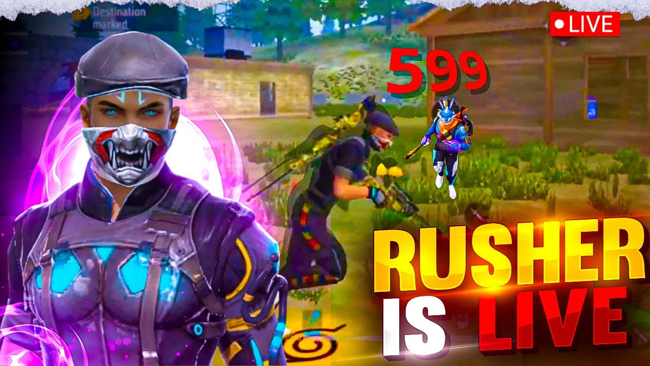 Cs Custom game play with subscribers  Live . Rusher jod ☠🗿 | #freefire #shortsfeed #tondaegamer #ff