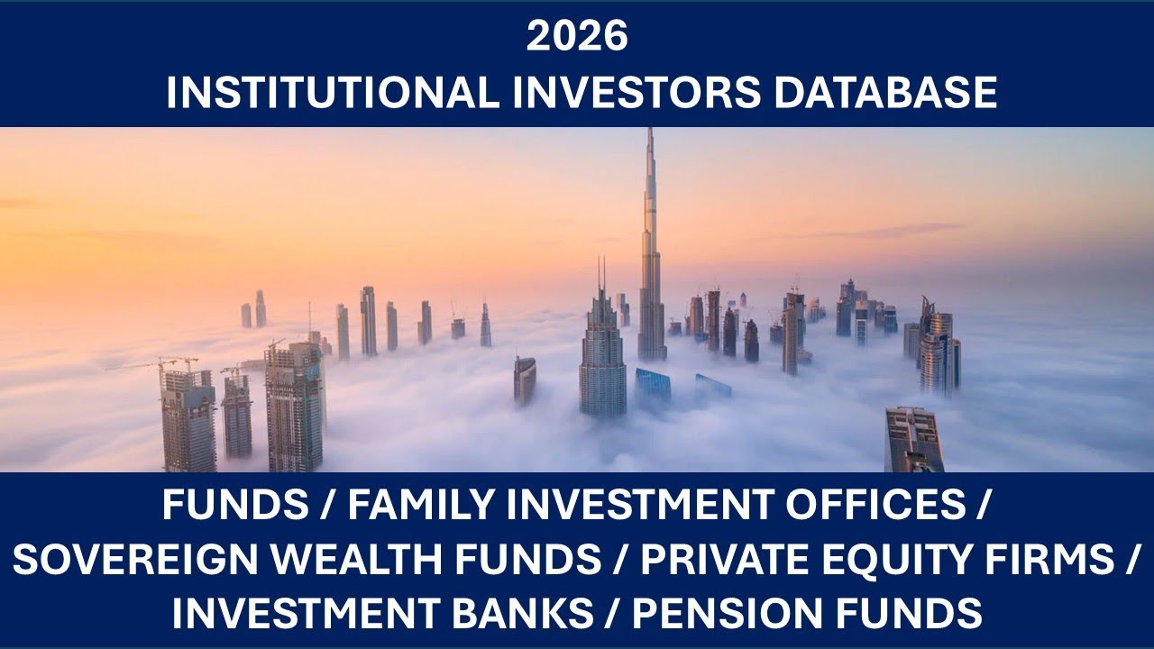 How to Source Institutional Capital in 2026 &ndash; A Detailed Walkthrough of My Global Investor Databases