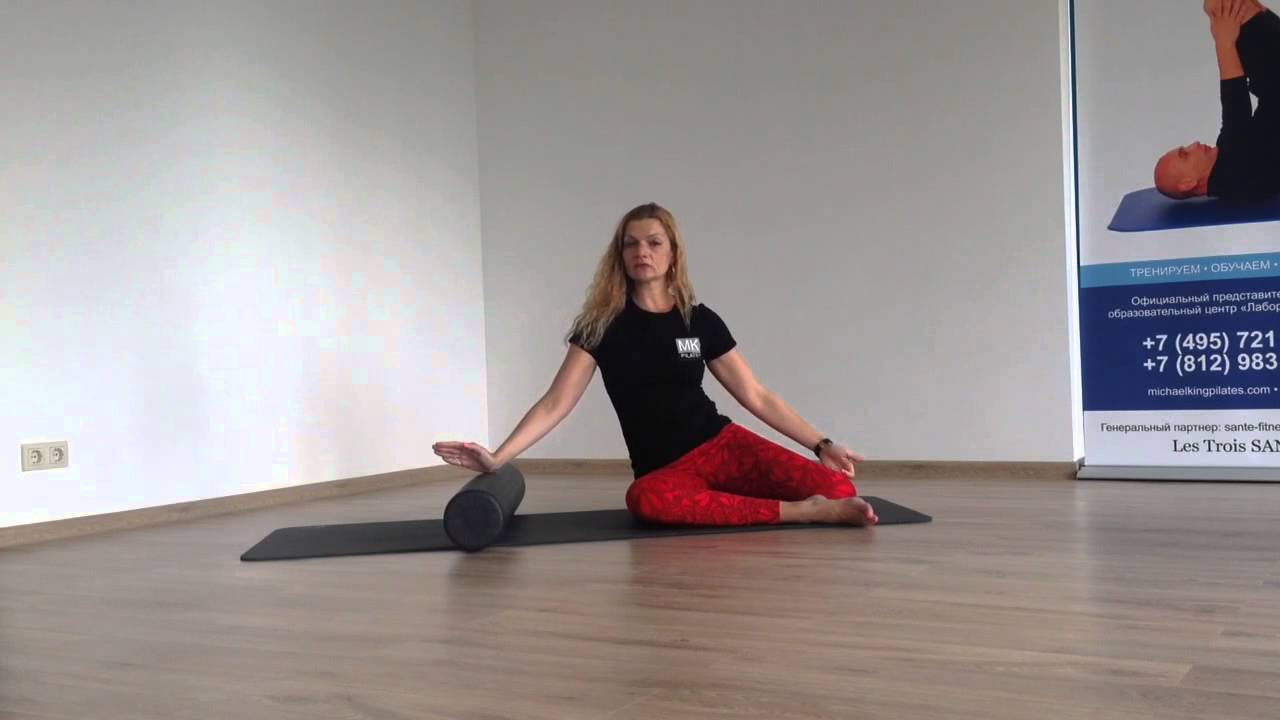 Fitlab Pilates. Упражнение дня. Русалка на жестком ролике.