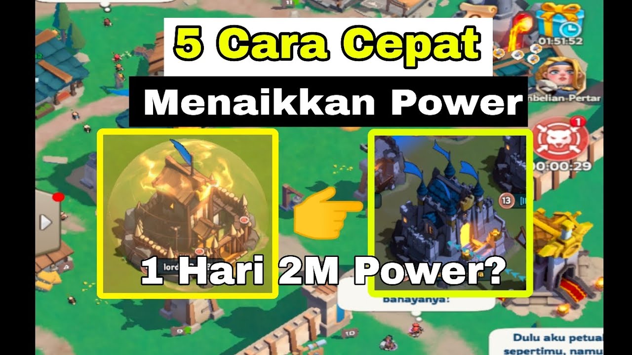 King Shot || Cara Cepat Menaikkan Power Tanpa Top Up