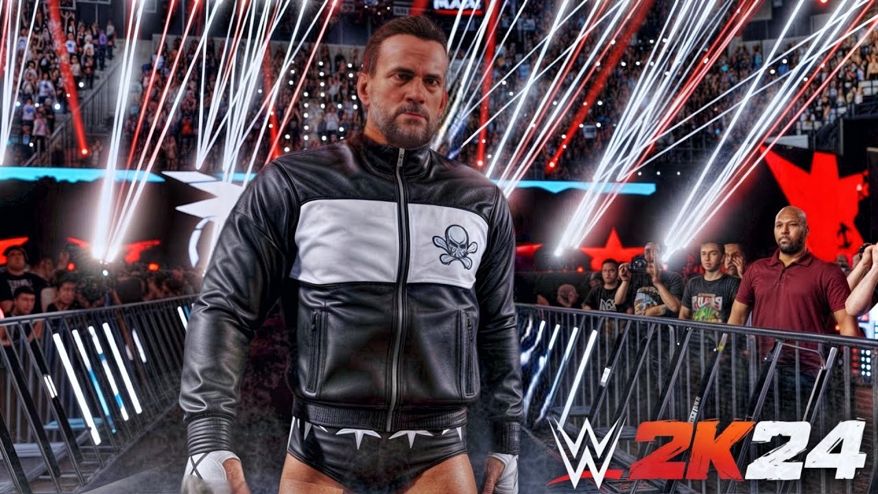 CM PUNK Raw On NETFLIX '25 Attire | WWE 2K24 Modded RTX ENTRANCE