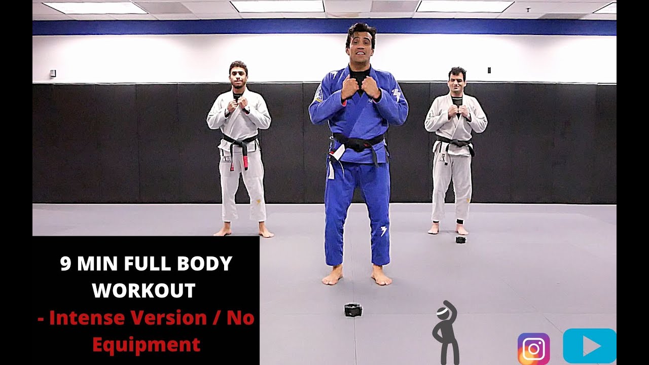 9 MIN HIIT FULL BODY WORKOUT - Intense Version / No Equipment I COBRINHA BJJ