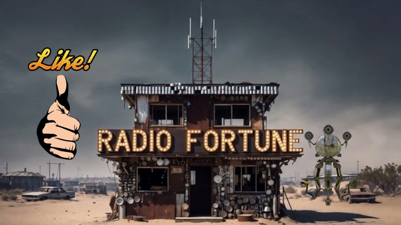 Vintage music, BigBand style. Hard bright. From Radio Fortune for ll u. Fallout music style.