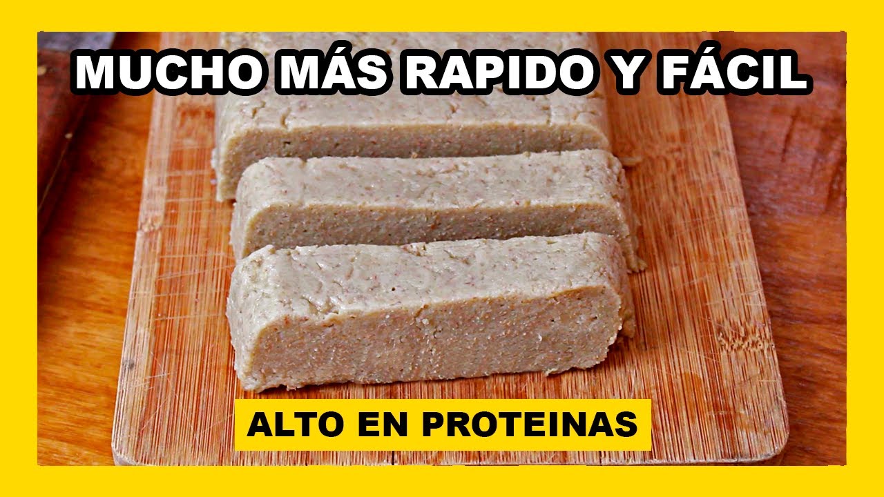 🔶 2 ingredientes: TOFU de LENTEJAS - Receta muy fácil!