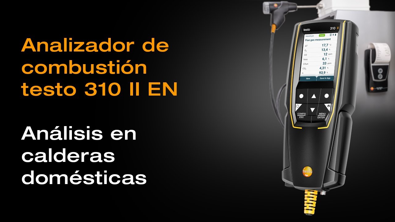 testo 310 II EN: análisis de combustión en calderas domésticas | Be sure. Testo