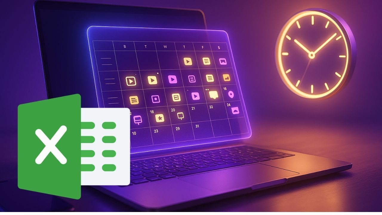 Crée ton calendrier social media en 30 min ! (Template Excel gratuit)