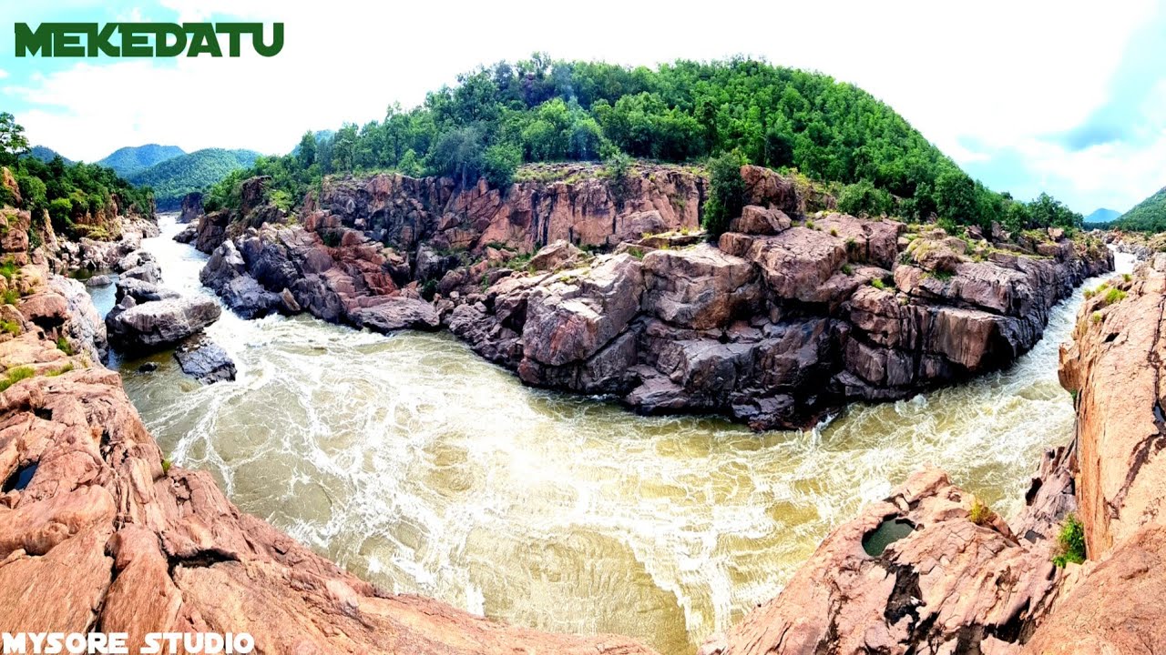 Mekedatu Falls  Sangama: Kaveri and Arakavati River | Ramanagara Tourism Kanakapura Tourism
