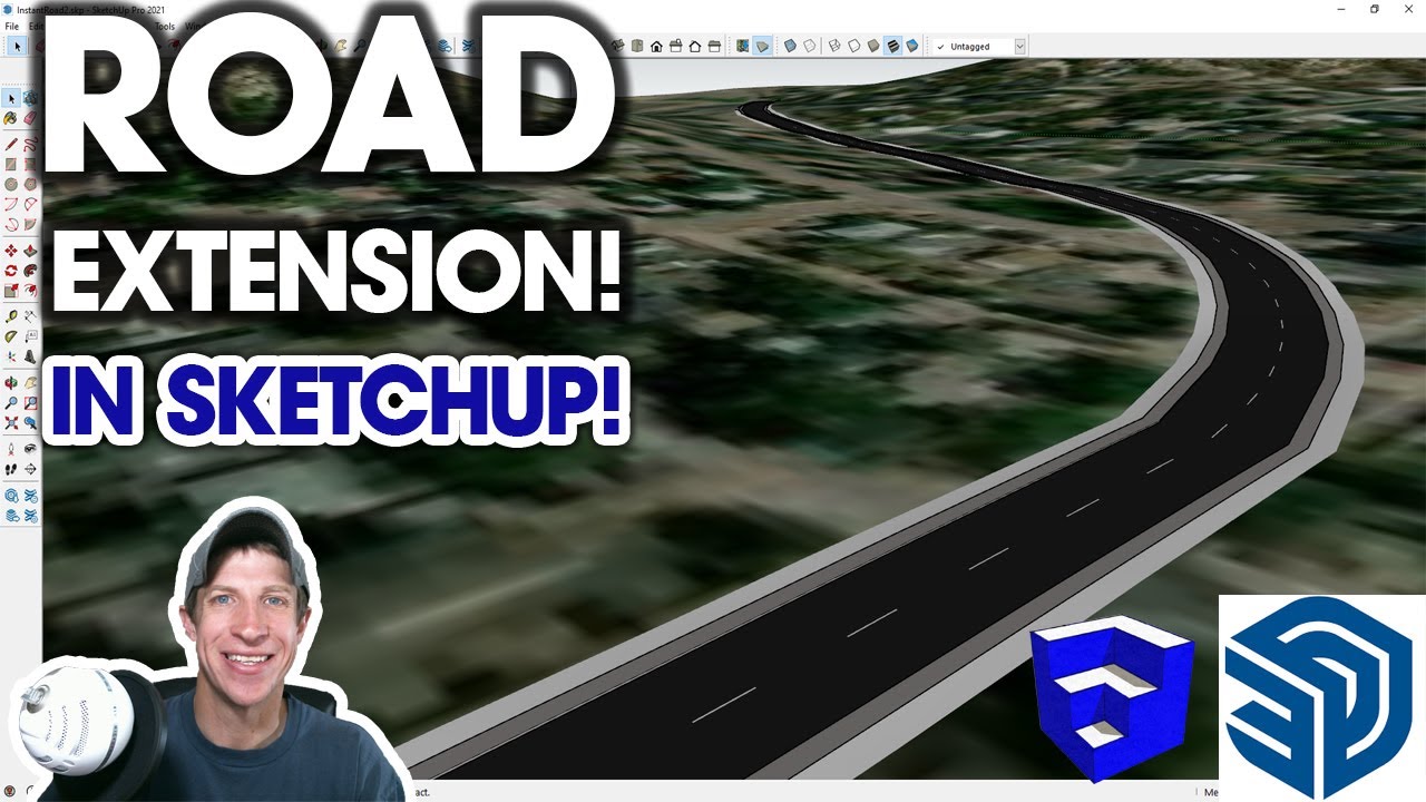 Легкие дороги в SketchUp с INSTANT ROAD!
