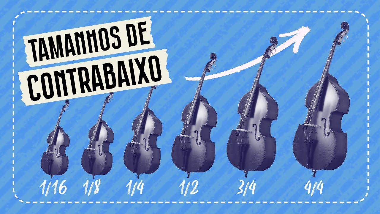 Como escolher o TAMANHO CERTO de Contrabaixo Ac&uacute;stico (e do ARCO)
