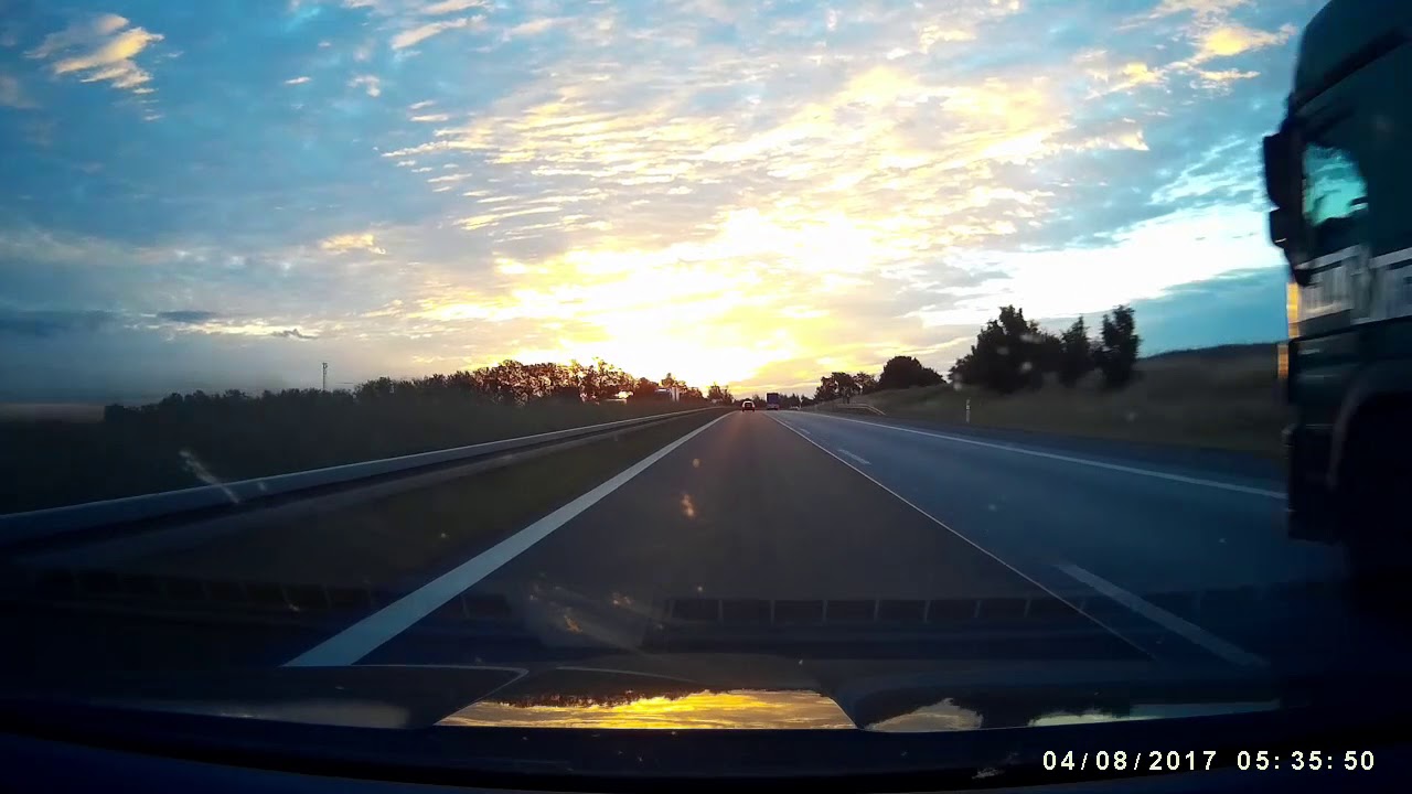 A4, Bundesautobahn 4. Autobahndreieck Dresden-West - Grenzübergang Görlitz Autobahn. Deutschland.