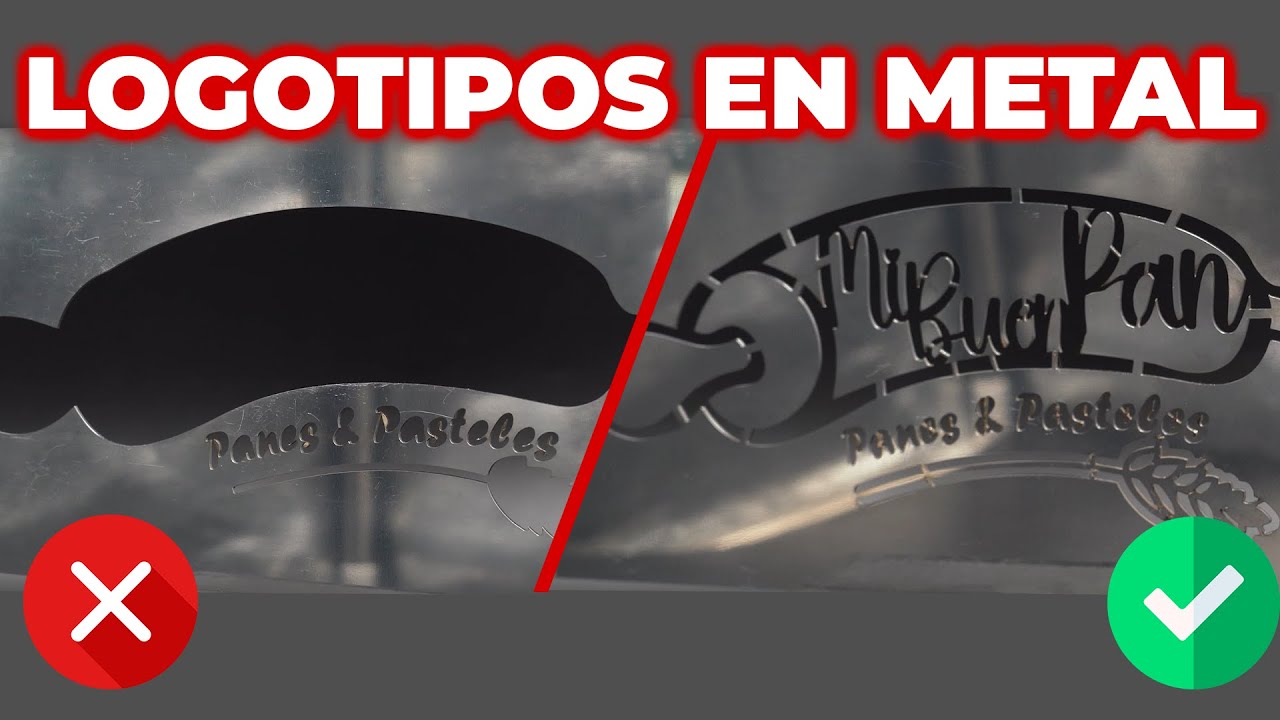 ¿Cómo diseñar puentes para un logotipo en corte fibra de metal?