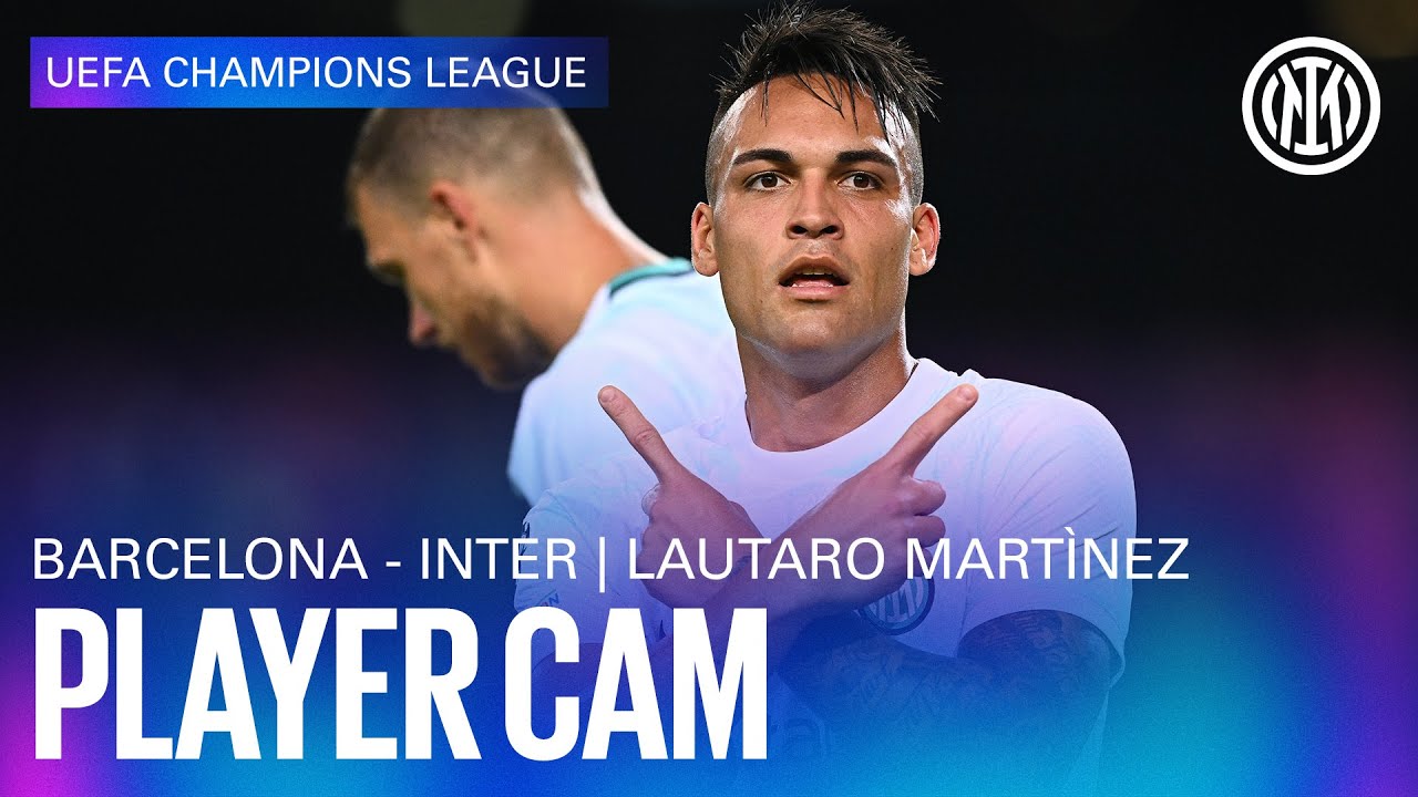 PLAYER CAM | LAUTARO MARTINEZ VS BARCELONA 🐂⚫🔵📹