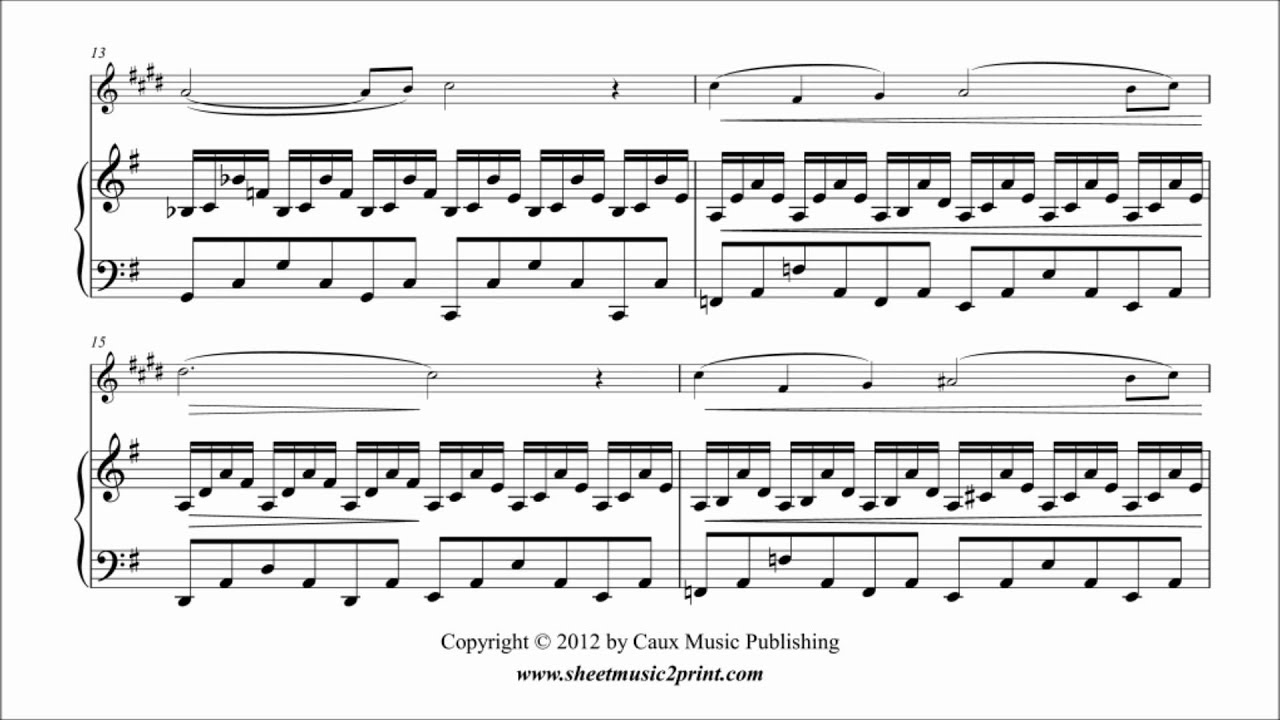Saint-Saens : Le Cygne - The Swan - Alto Saxophone