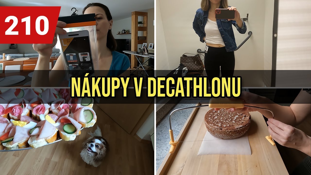 NÁKUP V DECATHLONU | CO S SEBOU NA VODU? | ZKOUŠÍM STRUNOVÝ KRÁJEČ NA DORTY