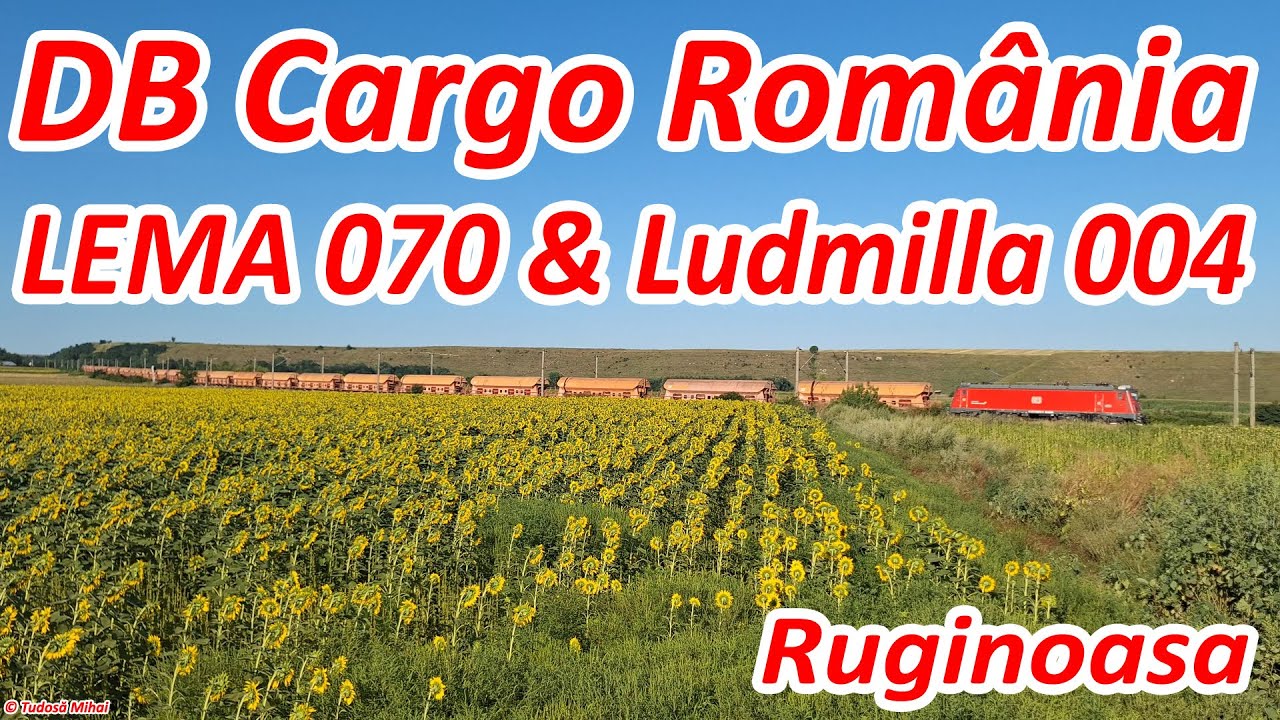 [4K] LEMA 070 si Ludmilla 65 1004-9 a DB Cargo Romania cu tren greu la Ruginoasa [august, 2025]