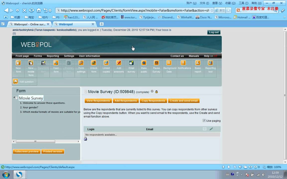 Webropol Survey_WANG.avi