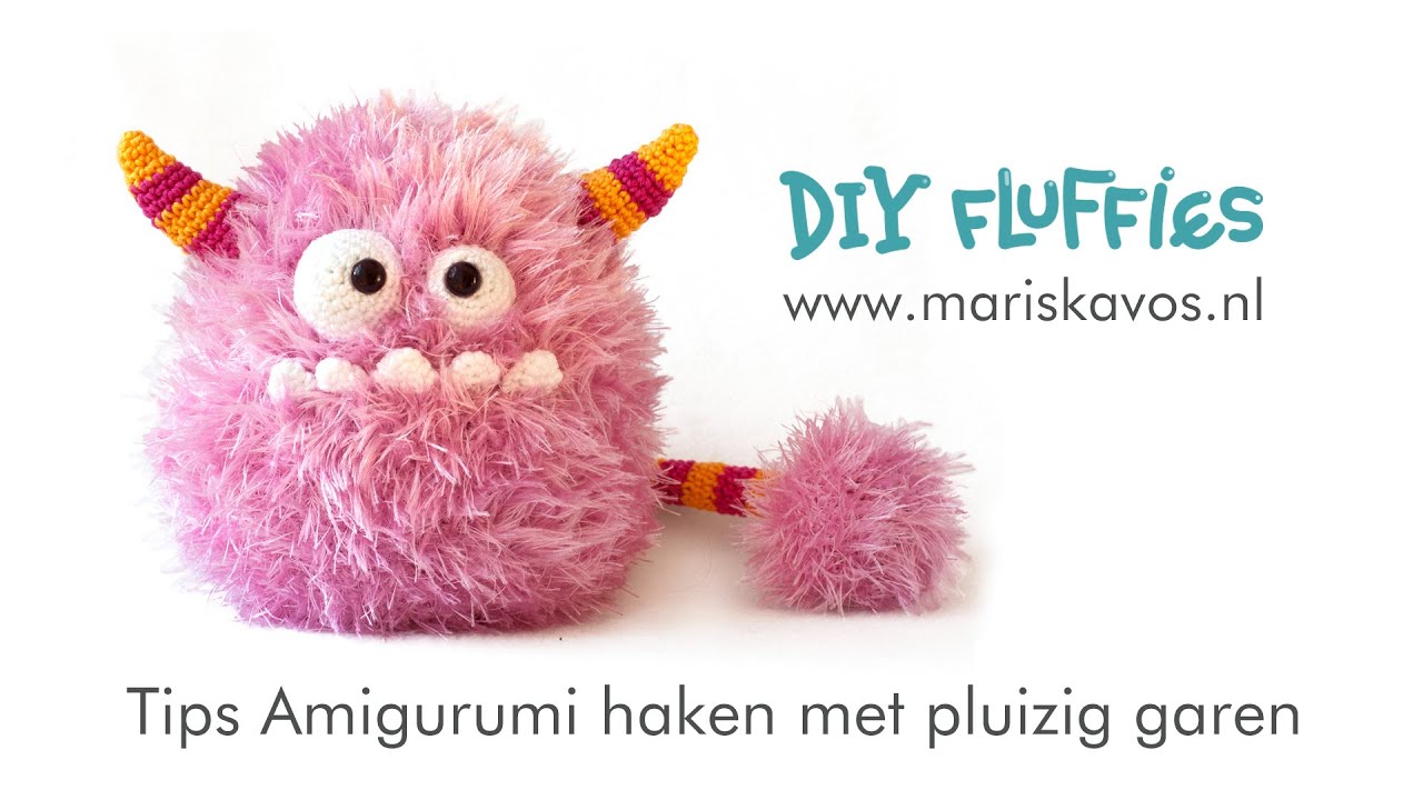 Tips voor het haken van fluffy amigurumi met harig pluizig garen