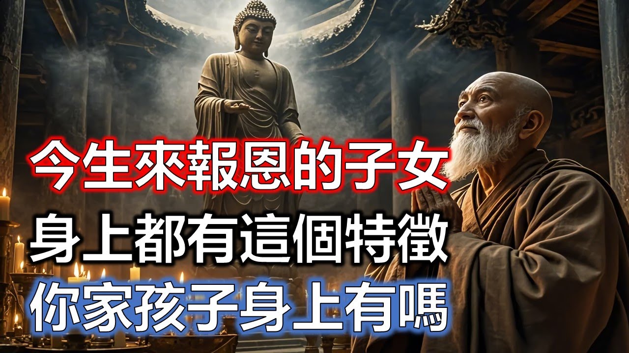 今生來報恩的子女，身上都有這個特徵，看哭無數人！快看看你家孩子身上有嗎