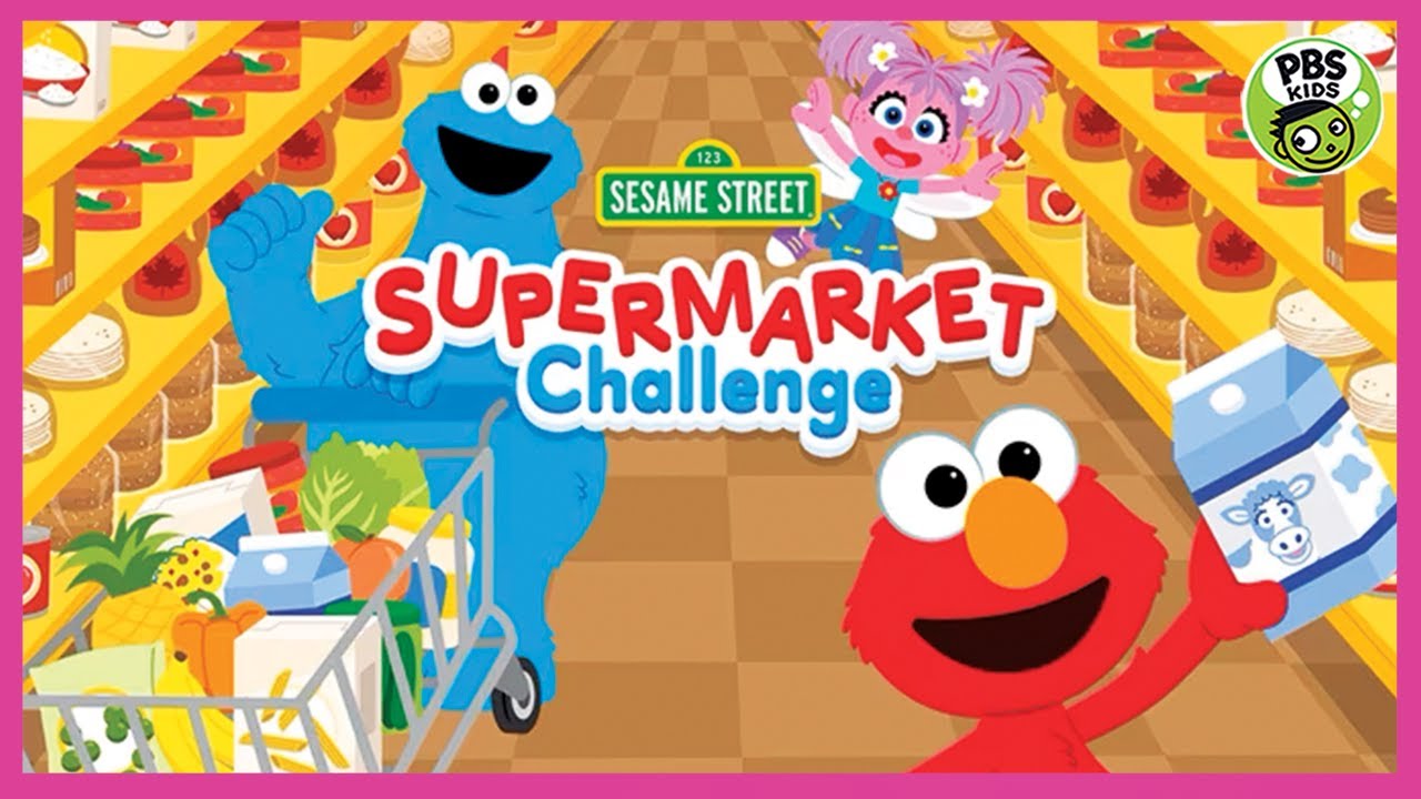 Улица Сезам &mdash; Супермаркет Челлендж с Элмо, Коржиком и Эбби