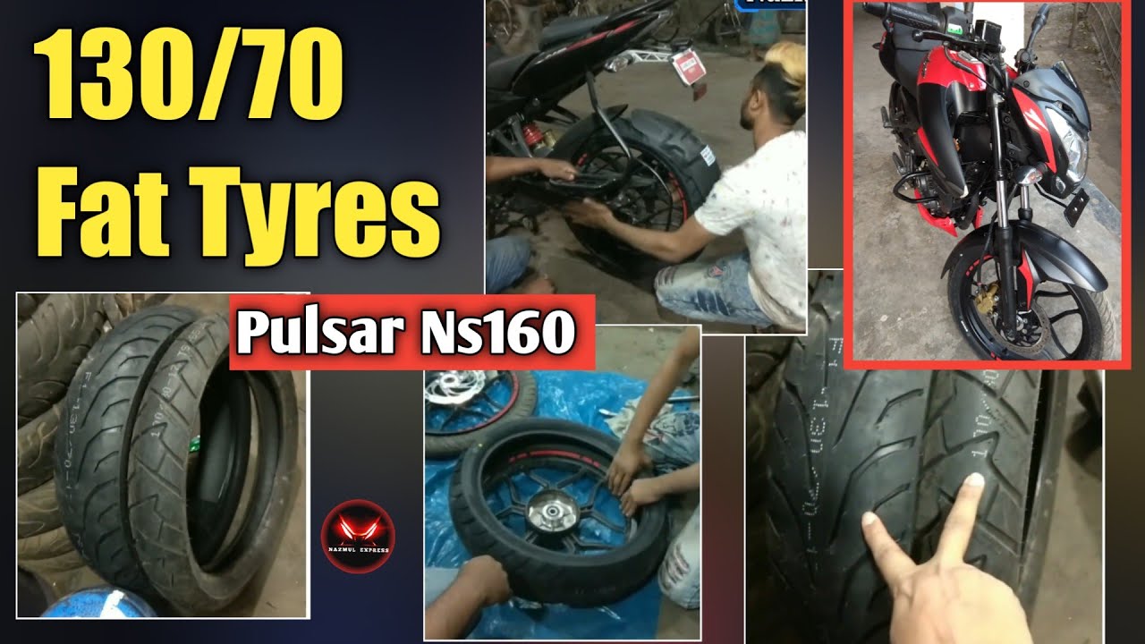 Pulsar Ns160 Bigger Tyres Installation Moments