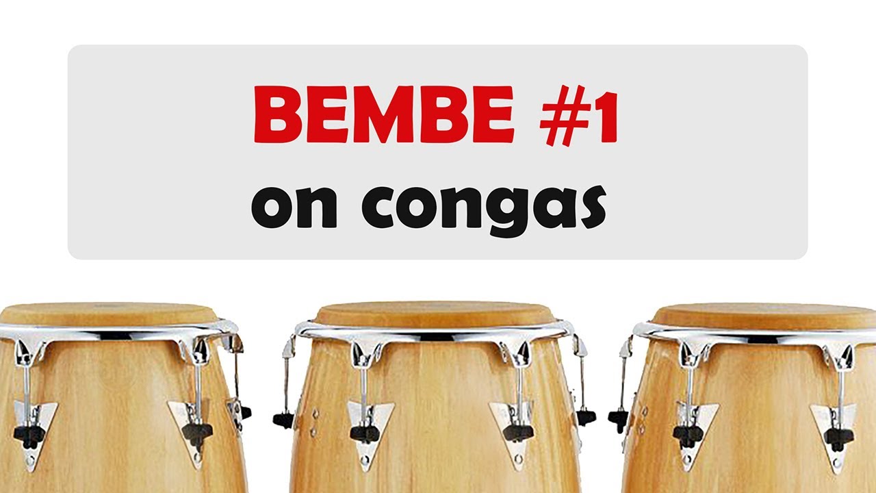 Bembe 6/8 Rhythm #1 Played on Congas Fast & Slow Tempo + Play Along