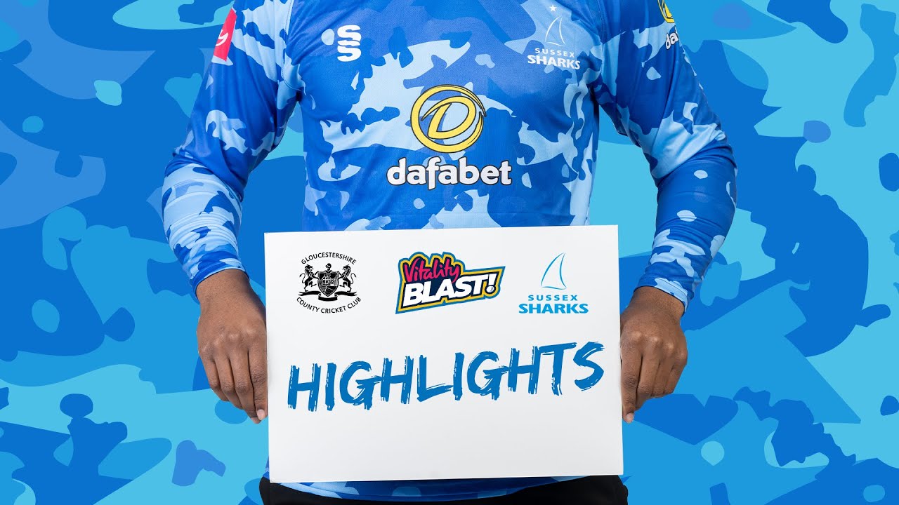 Harrison Ward hits maiden T20 50 in win - T20 Blast Highlights: Gloucestershire vs Sussex Sharks