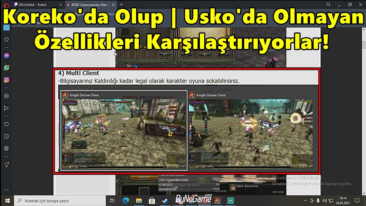 BvB Ekibi | Koreko'da Olup Usko'da Olmayan | Özellikleri Karşılaştırıyorlar! | Knight Online