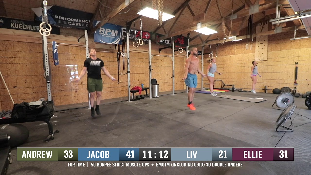 Alll the Strict Muscle Ups...and a sprinkling of Double Unders - Jacob Heppner Full Crossfit Workout