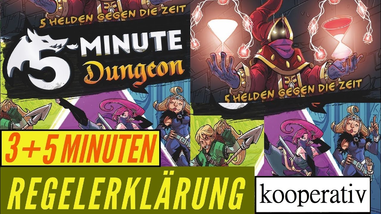 5 Minute Dungeon Regeln Anleitung Regelvideo Kosmos Echtzeit Koop