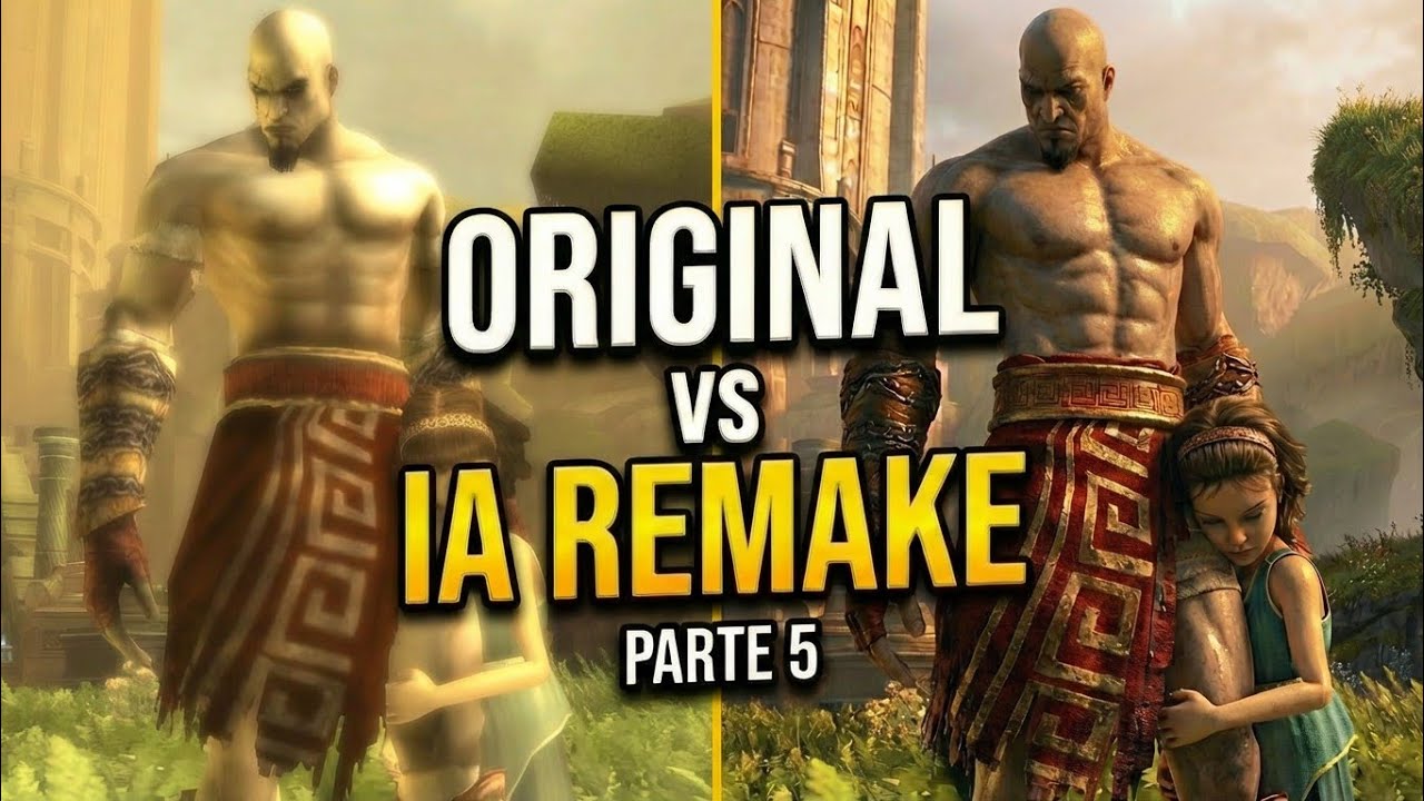God of War: Chains of Olympus — Elysium Fields | Original vs IA Remake (Parte 5)