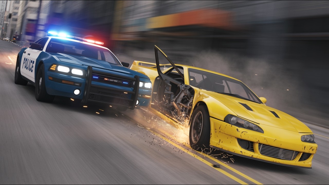 BeamNG.drive Police Chases (With Dummies) | Realistic Crashes