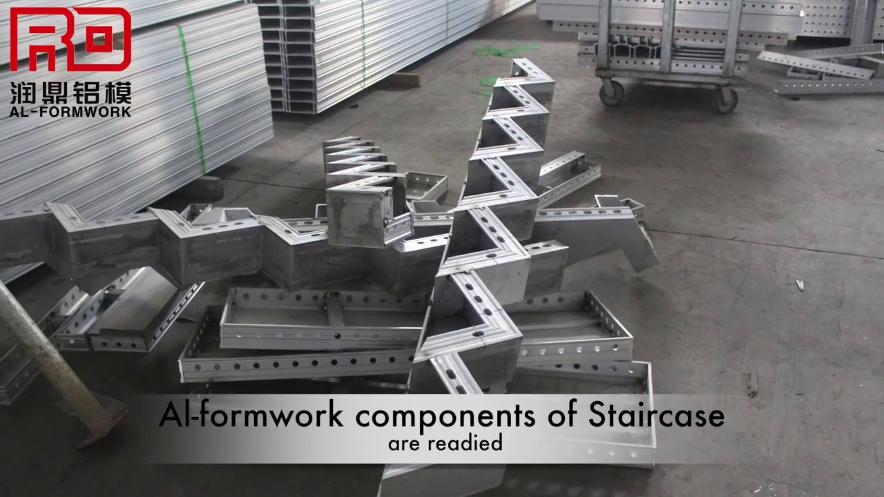 RD Al-Formwork Staircase Structure of Aluminum Formwork System & Drawings
