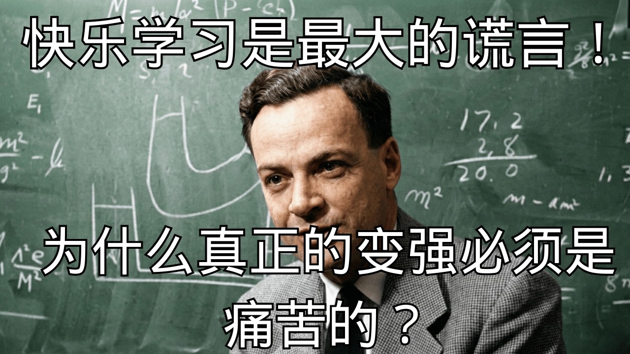 「“快乐学习”是最大的谎言：为什么真正的变强必须是痛苦的？」 | 快乐学习 | 痛苦成长 | 反直觉 | 刻意练习 | 认知升级