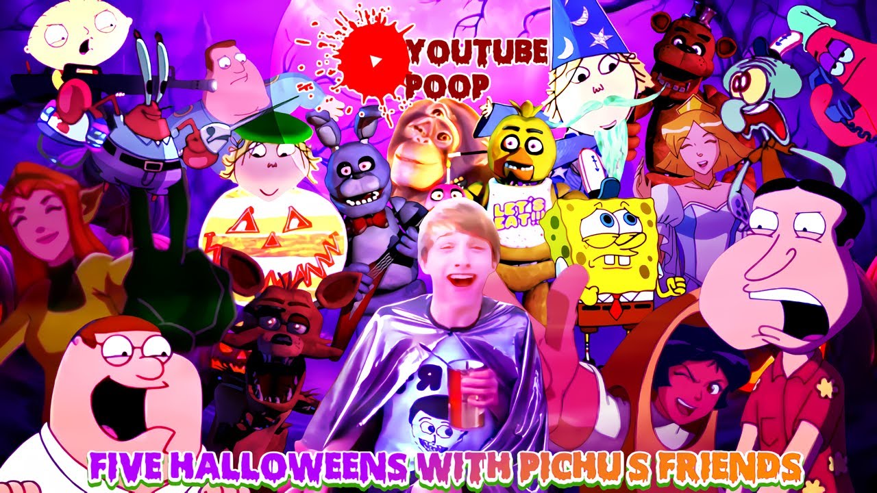YTP Special/Self-Collab - Five Halloweens with Pichu's Friends