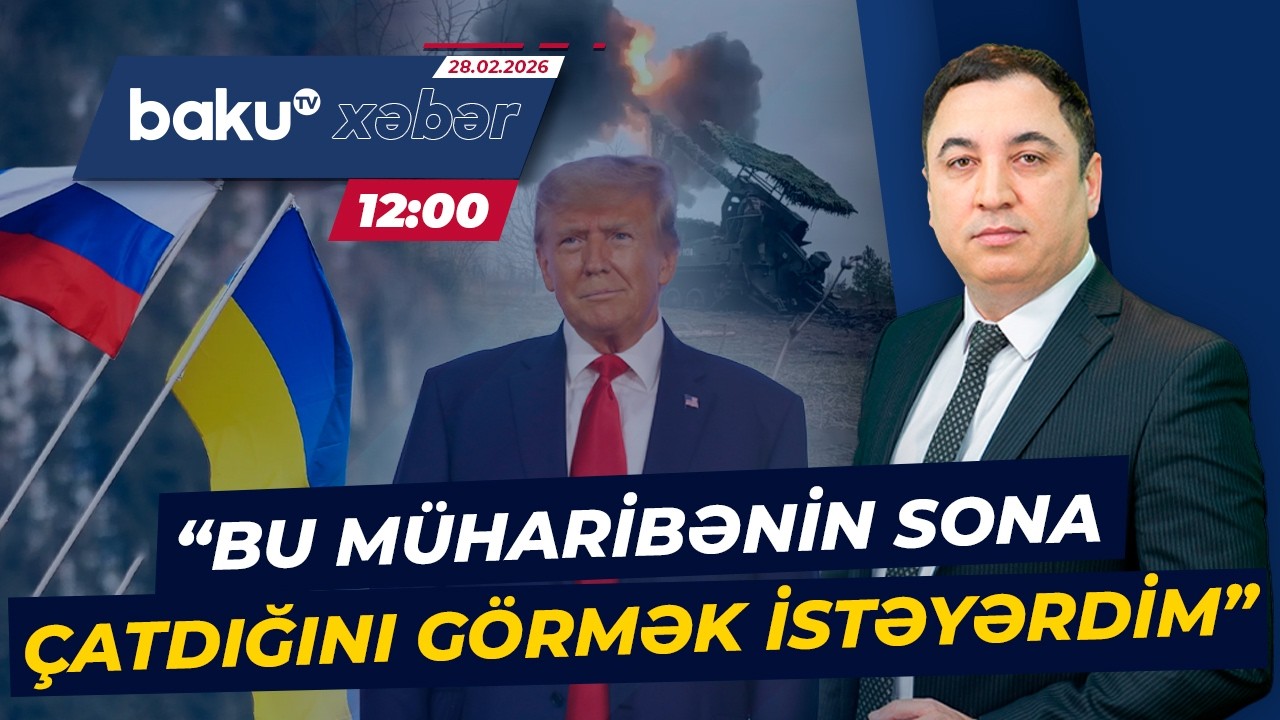 Tramp Rusiya-Ukrayna münaqişəsindən danışdı - Baku TV CANLI