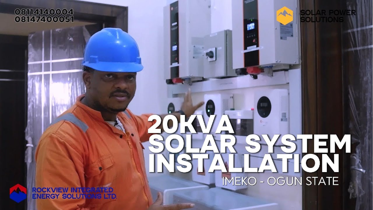 20KVA SOLAR SYSTEM INSTALLATION IN VERTER SETUP