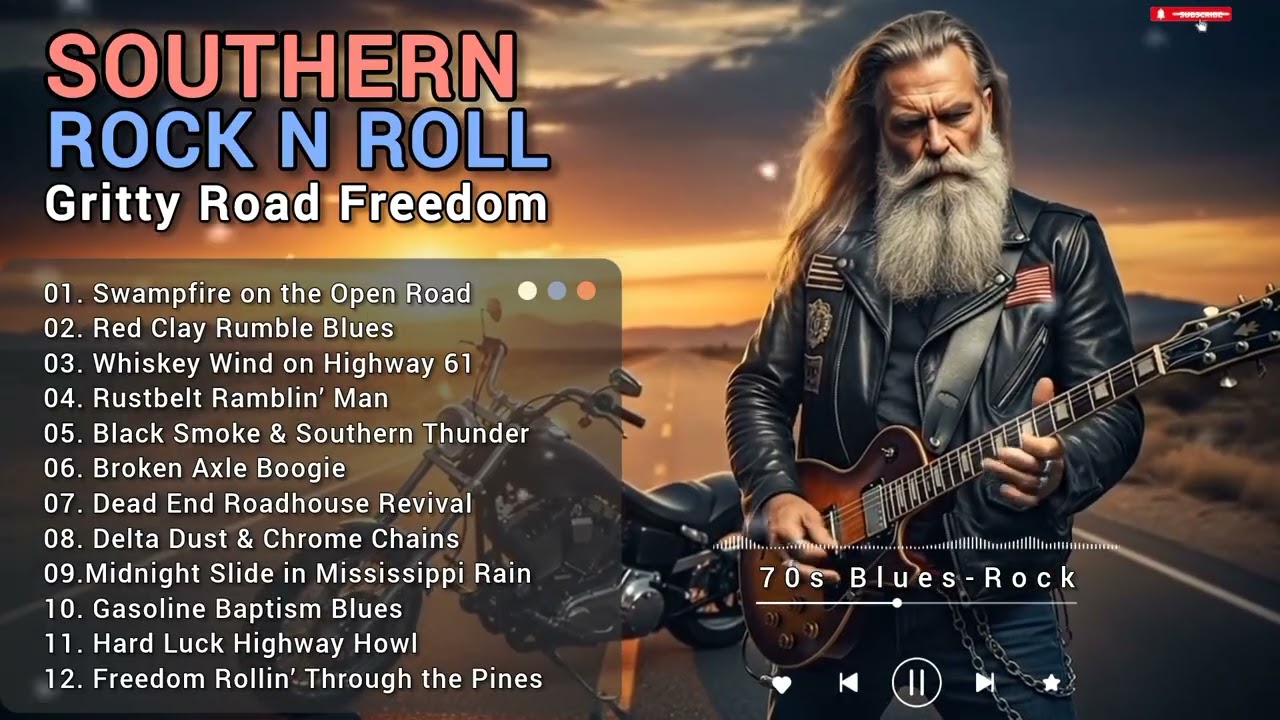 Southern Rock N Roll 🔥 70s Gritty Blues Rock | Road Freedom Highway Anthems 2026
