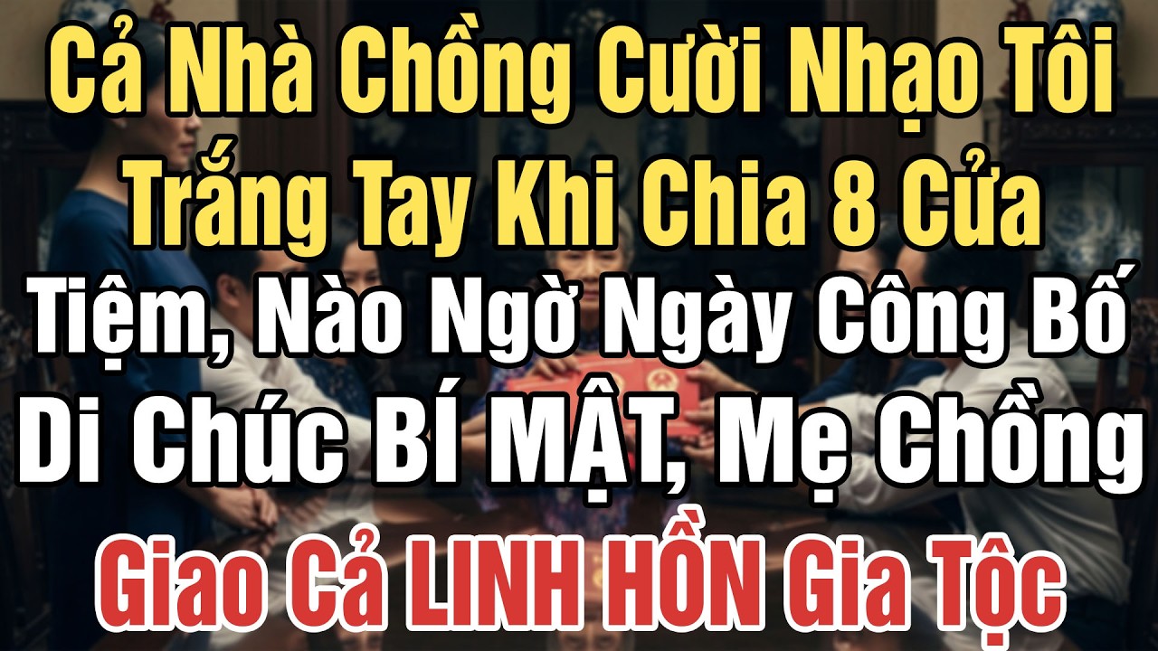 Họ chửi tôi là NGƯỜI NGOÀI tranh tài sản, tôi giơ ra cuốn nhật ký BÍ MẬT, tất cả CHẾT LẶNG