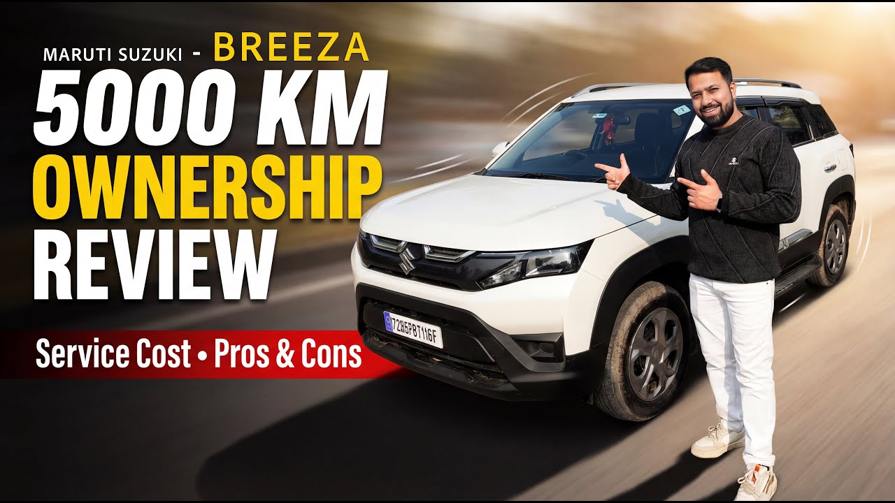 Maruti Suzuki BREZZA 2025 LXI Ownership Review After 6 Months | Mileage,Service Cost & Real Problems