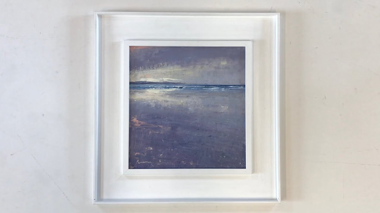 BUY St Ives from Gwithian, Last Light by Andrew Barrowman Original oil painting of the Cornish Coast