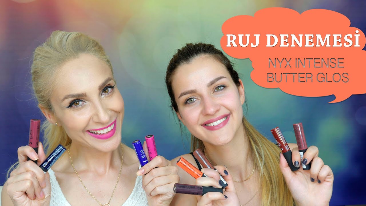 İrem Helvacıoğlu'yla RUJ RULETİ | NYX Intense Butter Gloss | Sebile Ölmez