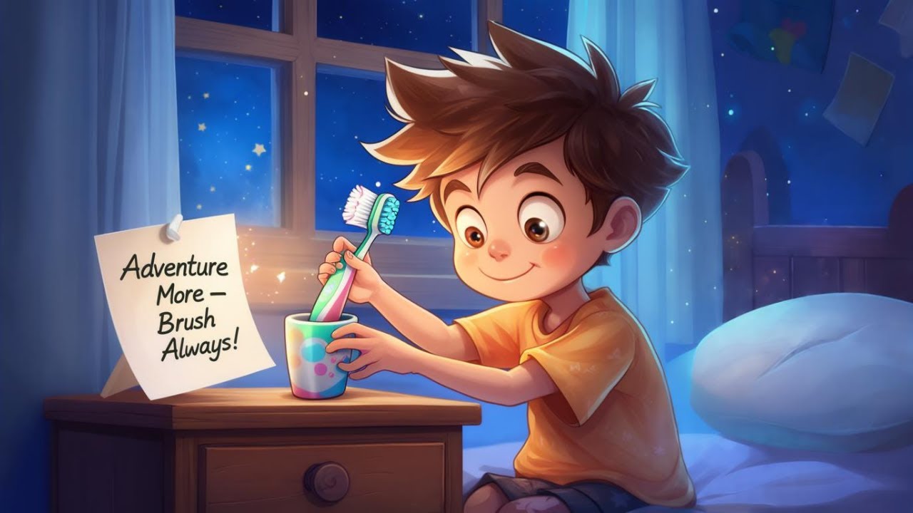 Toby and the Time Traveling Toothbrush | Rhymes for Primary School #shortstory #adventure  #rhymes