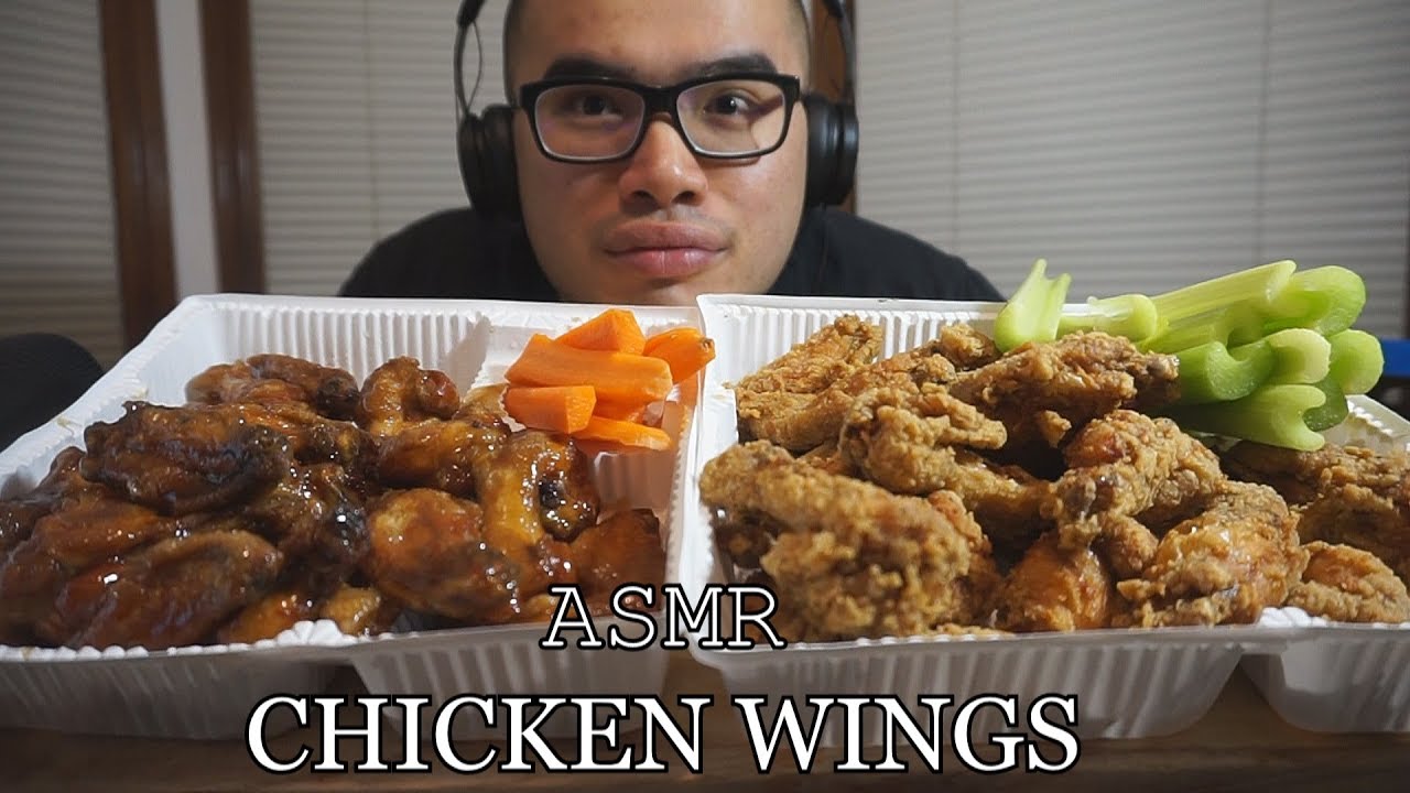 Asmr CHICKEN WINGS *EXTREME EATING SOUNDS * EXTREME CRUNCH *NO TALKING