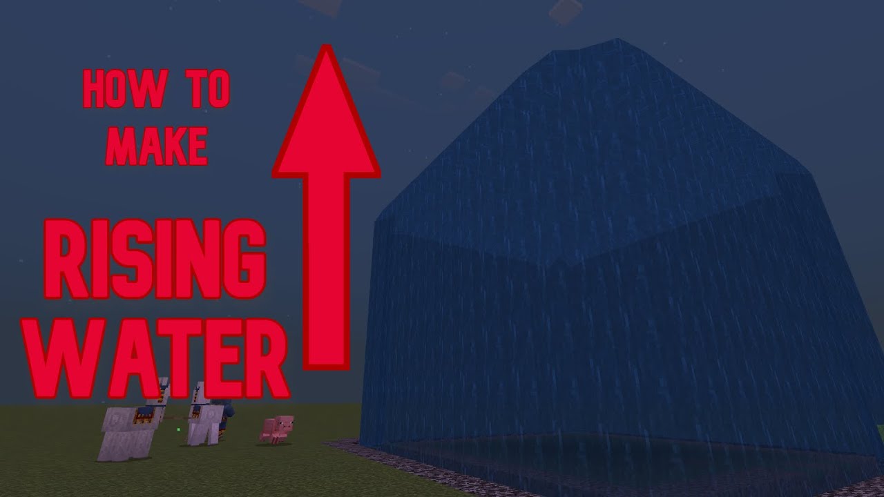 How to Make a Rising Water/Lava Mechanic in Minecraft Bedrock 1.19.62!